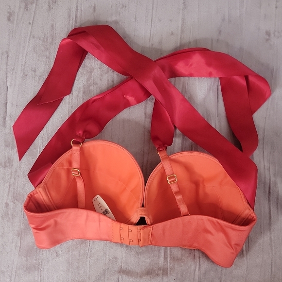 Victoria's Secret Vibrant Coral and Red Bra 32C - Picture 8 of 8